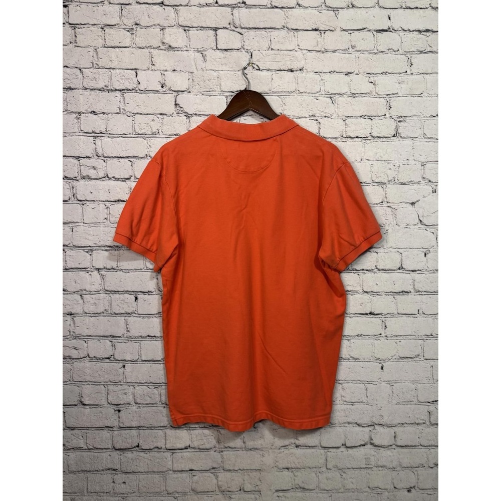 Chaps‎ Orange Polo Shirt Men's Large - Picture 4 of 6